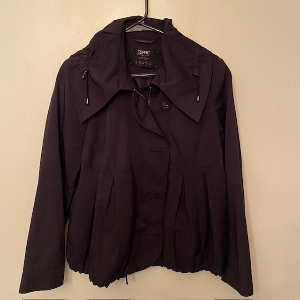 ESPRIT - ZIP/BUTTON FRONT BOMBER JACKET